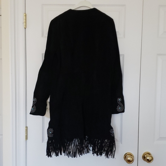 NWT Scully Suede Fringe Coat - Picture 4 of 6